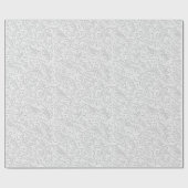 Elegantes weißes Muster Geschenkpapier (Flach)