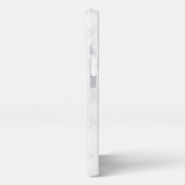 Elegantes Weißes Muster  iPhone Hülle (Linke Seite)