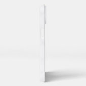 Elegantes Weißes Muster  iPhone Hülle (Rechte Seite)