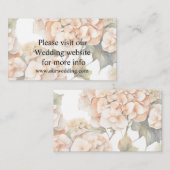 Elegantes, weißes, orangefarbenes Barockblau Begleitkarte (Vorne/Hinten)