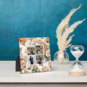 Elegantes, weißes, orangefarbenes Barockblau Fotoplatte (InSitu)