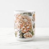 Elegantes, weißes, orangefarbenes Barockblau Kaffeetasse (Mittel)