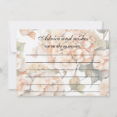 Elegantes, weißes, orangefarbenes Barockblau Mitteilungskarte (Vorderseite)