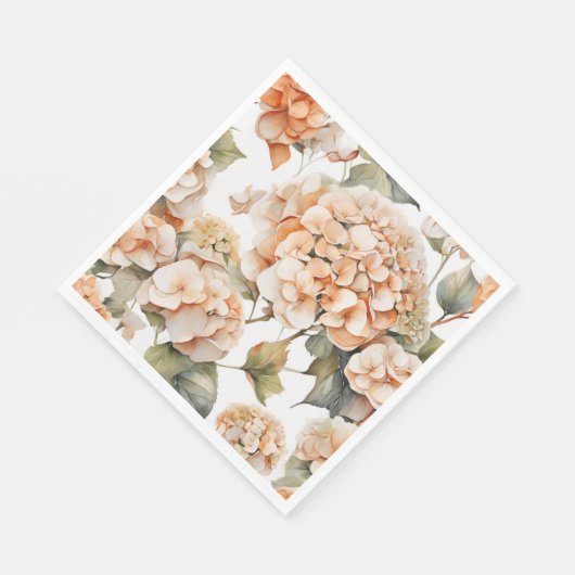 Elegantes, weißes, orangefarbenes Barockblau Serviette (Ecke)