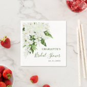 Elegantes Weißes Orchideen Bohemisches BRAUTPARTY Serviette (Beispiel)