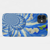 Elegantes, weißes Orchideenlackieren Case-Mate iPhone Hülle (Rückseite (Horizontal))