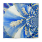 Elegantes, weißes Orchideenlackieren Fliese (Vorderseite)