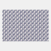 Elegantes Weißes Owl Geschenkpapier Set (Vorderseite 3)