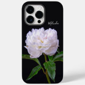 Elegantes weißes Peony eine Blume wie keine andere Case-Mate iPhone Hülle (Rückseite)