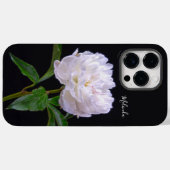 Elegantes weißes Peony eine Blume wie keine andere Case-Mate iPhone Hülle (Rückseite (Horizontal))