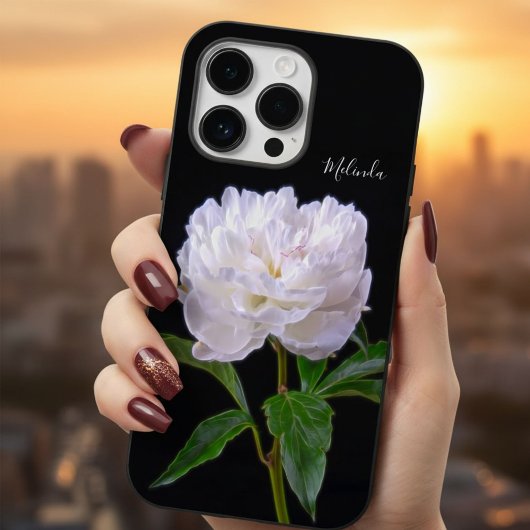Elegantes weißes Peony eine Blume wie keine andere Case-Mate iPhone Hülle