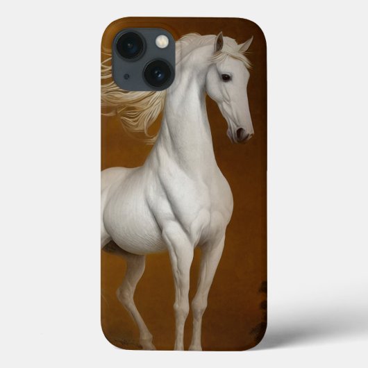 Elegantes weißes Pferd Case-Mate iPhone Hülle (Rückseite)