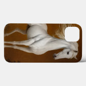 Elegantes weißes Pferd Case-Mate iPhone Hülle (Rückseite (Horizontal))