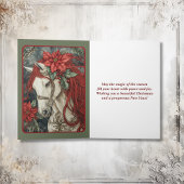 Elegantes Weißes Pferd Weihnachten