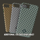 Elegantes weißes Retro-Muster Case-Mate iPhone Hülle