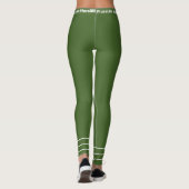 Elegantes, weißes Training Leggings (Rückseite)