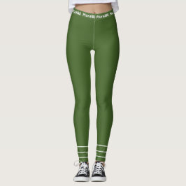Elegantes, weißes Training Leggings