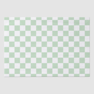 Elegantes weißes und grünes Karton Seidenpapier