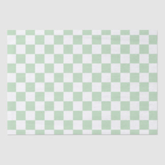 Elegantes weißes und grünes Karton Seidenpapier