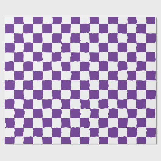 Elegantes, weißes und Lila Bild an der Tafel Geschenkpapier (Flach)