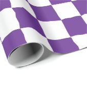 Elegantes, weißes und Lila Bild an der Tafel Geschenkpapier (Rolleneckpunkt)