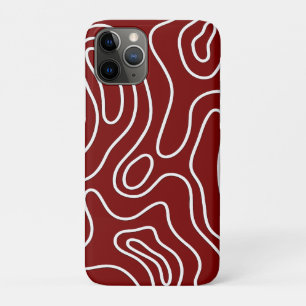 Elegantes, weißes und rotes geometrisches iPhone/i Case-Mate iPhone Hülle