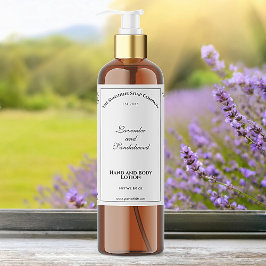 Elegantes, weißes, wasserdichtes Etikett