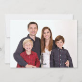 Elegantes weißes Weihnachtssternengeschäft Feiertagskarte (Rückseite)