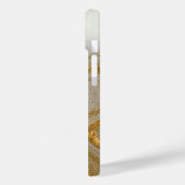 Elegantes Weißgold-Marmor-Muster iPhone / Android Case-Mate iPhone Hülle (Rückseite / Links)