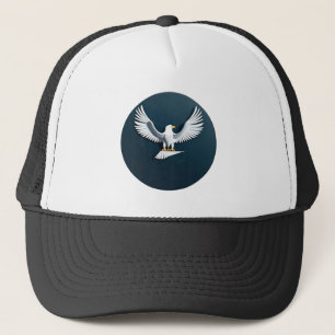 Elegantes Weißkopfseeadler-Emblem Truckerkappe