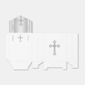 Elegantes Weißkreuz Erste Kommunion Geschenkschachtel (Ungefaltet)