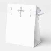 Elegantes Weißkreuz Erste Kommunion Geschenkschachtel (Rückseite)