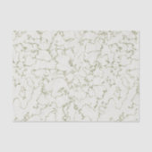 Elegantes Weißwein-grünes Marmortepapier Seidenpapier (Vorderseite)