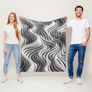 Elegantes Wellen-Stoffdesign 6 Fleecedecke