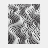 Elegantes Wellen-Stoffdesign 6 Fleecedecke (Vorderseite)