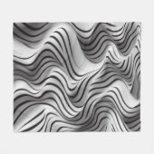 Elegantes Wellen-Stoffdesign 6 Fleecedecke (Vorderseite (Horizontal))