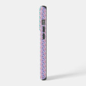 Elegantes welliges abstraktes Muster iPhone-Hülle iPhone Hülle (Linke Seite)