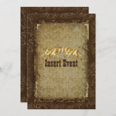 Elegantes Western-Ranch-Party Einladung (Vorne/Hinten)