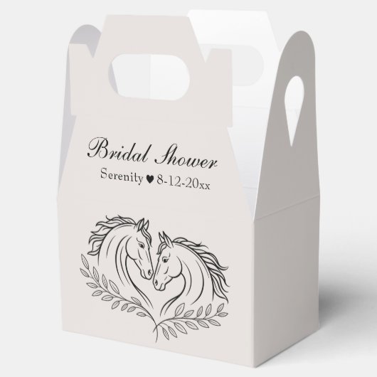 Elegantes Western Rustikales Brautparty Geschenkschachtel (Geöffnet)