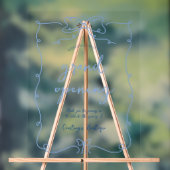 Elegantes Whimsical Blue Bows Transparentes Ereign Acrylschild (Neutral)