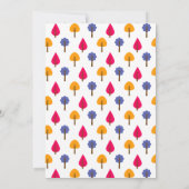 Elegantes Whimsical Colorful Tree Fall Brautparty Einladung (Rückseite)