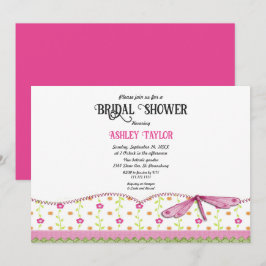 Elegantes Whimsical Script Boho Floral Brautparty Einladung