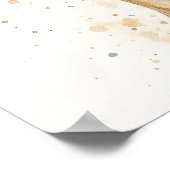 Elegantes Whippet Poster (Ecke)