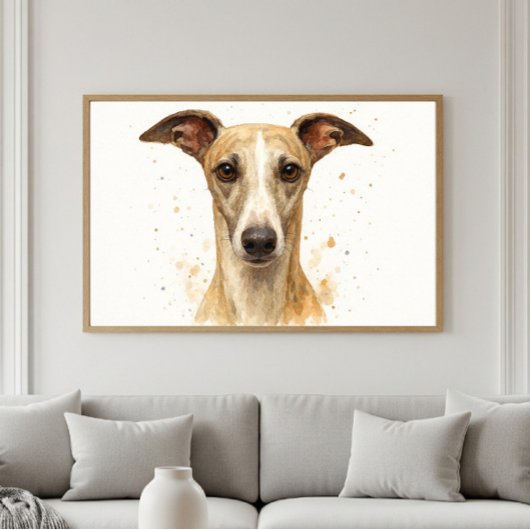 Elegantes Whippet Poster