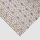Elegantes White and Gold Starlight Design Seidenpapier (Detail)