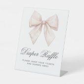 Elegantes White Bow Baby Duwer Windschutzscheibe R Sockelschild (Vorderseite)