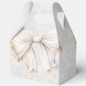 Elegantes White Bow Brautparty Vielen Dank Geschenkschachtel (Rückseite)