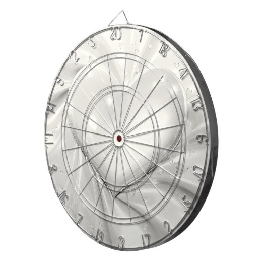 Elegantes White Cream Heart Dartboard Dartscheibe (Vorderseite rechts)