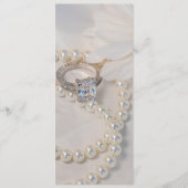 Elegantes White Daisy Hochzeitsprogramm Programm (Vorderseite)