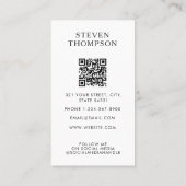 Elegantes White Event Planning Business 3 Fotos Visitenkarte (Rückseite)